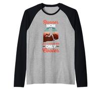 Mother's Day Runner Mom Just Like A Regular Mom Only Cooler Raglan Baseball Tee