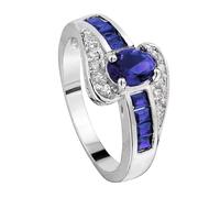Mother's Day Silver Ring for Women Birthstone Ring Engagement Ring for Women Anniversary Wedding Promise Ring Sparrow Rings (A, 13)