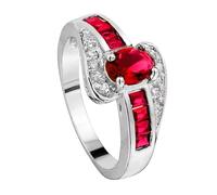 Mother's Day Silver Ring for Women Birthstone Ring Engagement Ring for Women Anniversary Wedding Promise Ring Sparrow Rings (E, 11)
