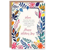 Mother's Day Sincere Lucky You're My Mum Greeting Card