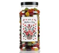 Mothers Day Soft Midget Gems Sweet Gift Jar by Just Treats - Blooming with Love - J29