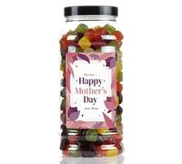 Mothers Day Soft Midget Gems Sweet Gift Jar by Just Treats - Personalised - A Blossom of Love - J29
