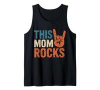 Mothers Day This Mom Rocks Rock Music Rock On Tank Top