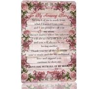 Mother's Day to My Amazing Mom Metal Tin Sign Gift for Mom from Daughter Birthday Gift to Mom Sign Vintage Flower Art Wall Decor for Home Kitchen Bedroom Plaque