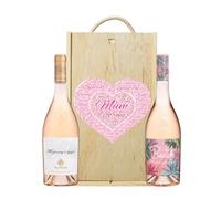 Mother's Day Whispering Angel Rose & The Beach Rose Gift Set (75cl) - Mothers Day, Hamper, Mum, Hampers & Gourmet Gifts, Birthday Gifts,