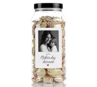 Mothers Day White Chocolate Snowies Sweet Gift Jar by Just Treats - Photo - A Mother's Love - J31