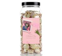 Mothers Day White Chocolate Snowies Sweet Gift Jar by Just Treats - Photo - Bouquet of Love - J31