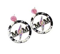 Mother's Day Wooden Earrings for Women Mom Handmade Natural Wood Sunflower Daisy Butterfly Leopard Cow Lightning Mom Letter MAMA Lightweight Dangle Drop Earrings for Mama Fashion Jewelry Gifts, Wood