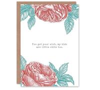 Mother's Day Your Wish My Kids Are S**ts Too Fun Funny Humour Joke Mum Greeting Card