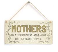 Mothers Hold Hands Hearts Forever Sign, Mum Keepsake