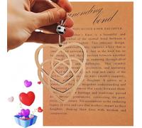 Mother's Knot Ornament,Mother Gifts,Wooden Heart Christmas Story Ornament,Gifts for Mum,Present for Mom,Heart Keepsake Gift,Mum Gifts,Mum, Wooden Hearts for Hanging,Hanging Hearts,A