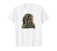Mothers, Moms Love, Elephants Value Graphic T-Shirt, Men, White, XL