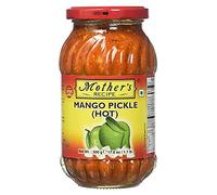 Mothers Mother's Mango Pickle Hot (Pack of 1), Eaten with Indian Dinner and with Indian Breakfast, Authentic Indian Flavour 500 gm