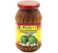 Mothers Punjabi Mango Pickle 500gm | Captures The Essence of Punjabi Cuisine | Bursting with Handpicked Mangoes | Perfect Accompaniment to Any Meal | Preservative-Free, Quality Ingredient