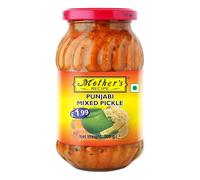 Mother's Recipe Punjabi Mixed Pickle - 500g (Pack of 3) | Authentic Punjabi Flavor | Rich Blend of Vegetables | Tangy vegetable pickle