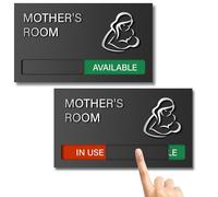 Mother's Room Sign - Nursing Room Sign, Do Not Disturb, In Use/Available Slider Indicator for Office Business, Breastfeeding Door Signs Protect Mothers' Privacy