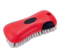 Mothers Soft Bristle Leather and Upholstery Car Cleaning Scrub Brush for Automotive, Home, Couch, Stain Remover, Red