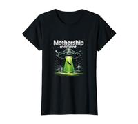 Mothership Moment Cute UFO Farm Pun Alien Design T-Shirt