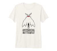 Mothman Antisocial Butterfly Funny Cryptid Core Premium T-Shirt