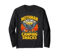 Mothman Ate My Camping Snacks Funny Campfire Long Sleeve T-Shirt