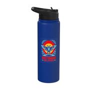 Mothman Believer Quote Retro Cryptid Poster Stainless Steel Insulated Water Bottle