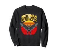 Mothman Believer Retro Cryptid Night Sightings Sweatshirt