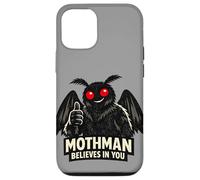 Mothman Believes In You Paranormal Cryptozoology Dark Humor Case for iPhone 12/12 Pro