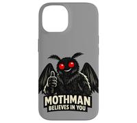 Mothman Believes In You Paranormal Cryptozoology Dark Humor Case for iPhone 14