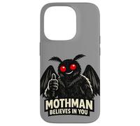Mothman Believes In You Paranormal Cryptozoology Dark Humor Case for iPhone 14 Pro