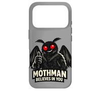 Mothman Believes In You Paranormal Cryptozoology Dark Humor Case for iPhone 17 Pro