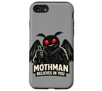 Mothman Believes In You Paranormal Cryptozoology Dark Humor Case for iPhone SE (2020) / 7/8