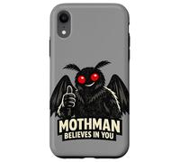 Mothman Believes In You Paranormal Cryptozoology Dark Humor Case for iPhone XR