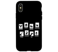 Mothman Bigfoot Unicorn Frogmen List Of Cryptid Monsters Case for iPhone X/XS