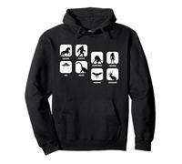 Mothman Bigfoot Unicorn Frogmen UFO Chupacabra Cryptids Pullover Hoodie