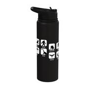 Mothman Bigfoot Unicorn Frogmen UFO Chupacabra Cryptids Stainless Steel Insulated Water Bottle