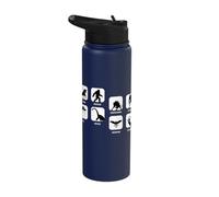 Mothman Bigfoot Unicorn Frogmen UFO Chupacabra Cryptids Stainless Steel Insulated Water Bottle
