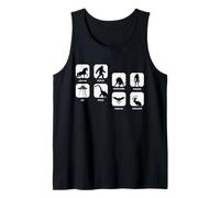 Mothman Bigfoot Unicorn Frogmen UFO Chupacabra Cryptids Tank Top
