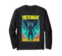 Mothman Cryptid Horror Cryptid Gothic Heavy-Metal Style Long Sleeve T-Shirt
