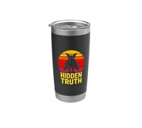 Mothman Cryptid Sunset Hidden Truth Conspiracy Stainless Steel Insulated Tumbler