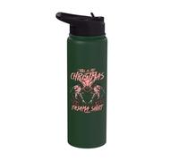 Mothman Cryptozoology This is My Christmas Pajama Stainless Steel Insulated Water Bottle