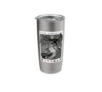 Mothman Encounter - 1966 Point Pleasant Original Cryptid Art Stainless Steel Insulated Tumbler