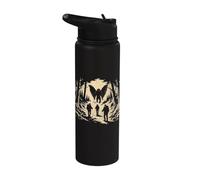 Mothman Forest Hiking Trails Cryptid Camping Horror Nature Stainless Steel Insulated Water Bottle