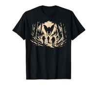 Mothman Forest Hiking Trails Cryptid Camping Horror Nature T-Shirt