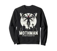Mothman In Point Pleasant W.V. Cryptid Cryptozoology Sweatshirt
