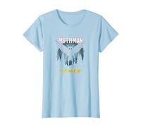 Mothman is My Homeboy: Cryptid Lover Forest Mystery T-Shirt, Women, Baby Blue, M