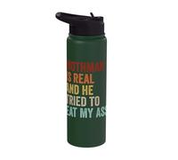 Mothman is Real and He Tried to Eat My Ass Cryptid Creature Stainless Steel Insulated Water Bottle