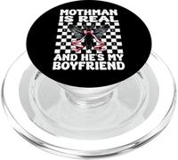 Mothman Is Real And He's My Boyfriend Cryptozoology Girl Mom PopSockets PopGrip for MagSafe