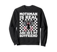 Mothman Is Real And He's My Boyfriend Cryptozoology Girl Mom Sweatshirt