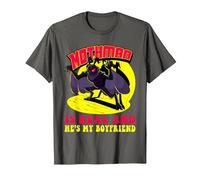 Mothman is Real & He's My Boyfriend Funny Cryptid Creatures T-Shirt, Men, Asphalt Grey, Small