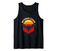 Mothman Legend Retro Sunset Graphic Mothman Legend Tank Top